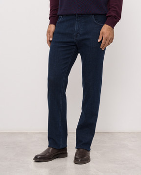 Stefano Ricci Blue jeans with logo patch MFT63B2160TR162L