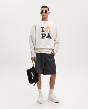 Palm Angels I Love PA Ivory Sweatshirt PMBA08HS26FLE006