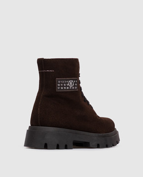 Maison Margiela MM6 Children's brown suede shoes 839363640