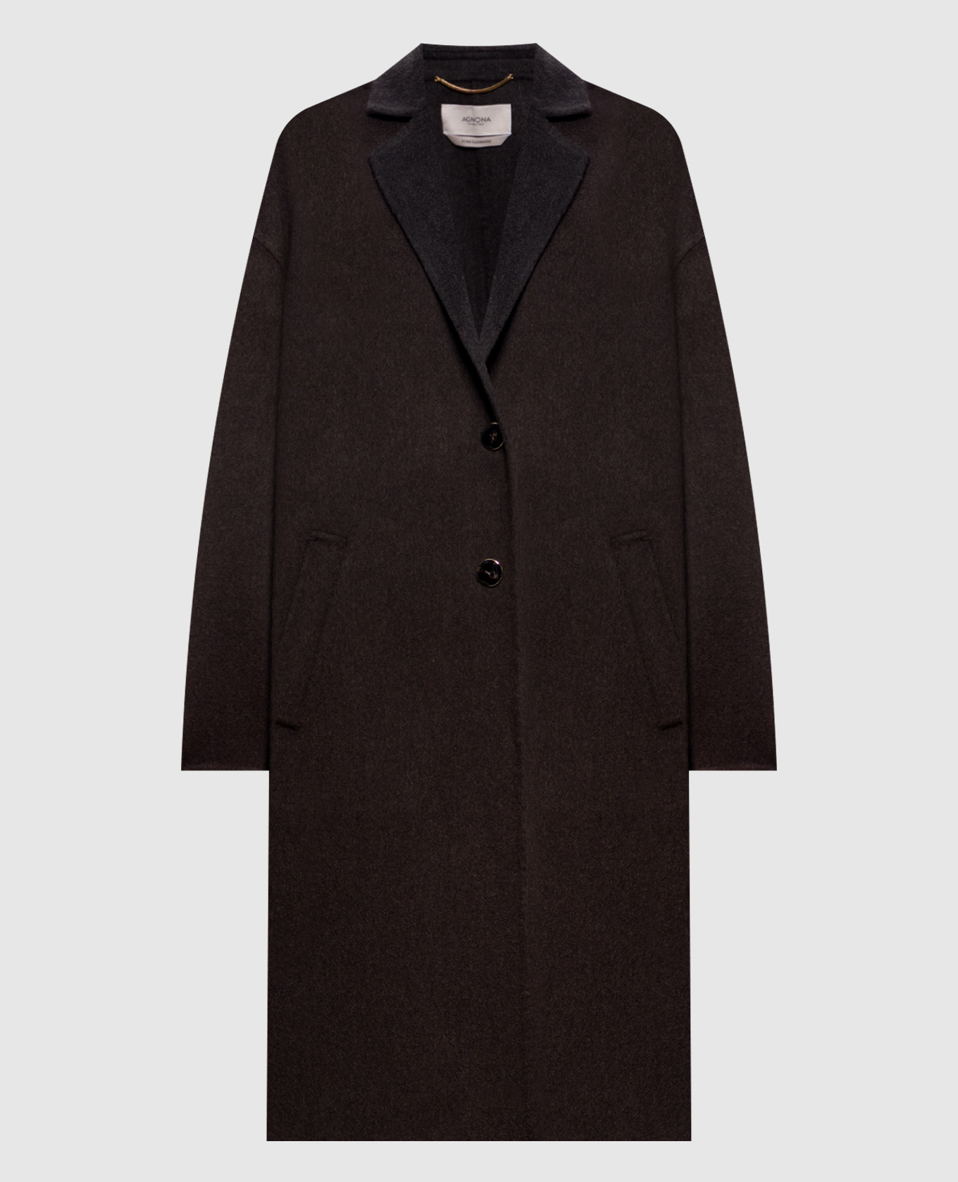 Brown cashmere coat