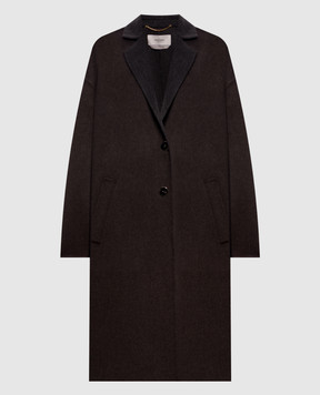 Agnona Brown cashmere coat TL1202AD7036
