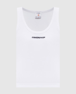 Casablanca White T-shirt with contrasting logo WPF26JTS03902
