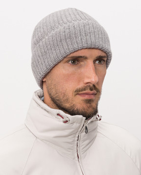 Brunello Cucinelli Gray cashmere hat M2294920