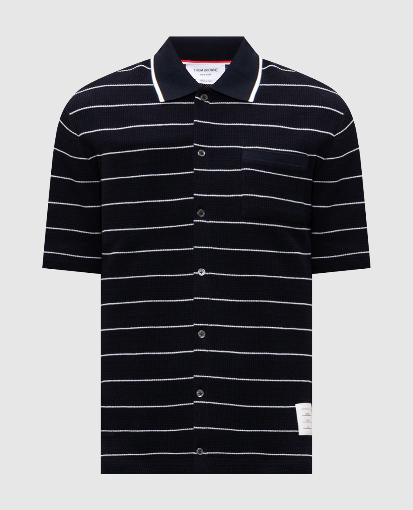 Blue striped linen shirt Thom Browne