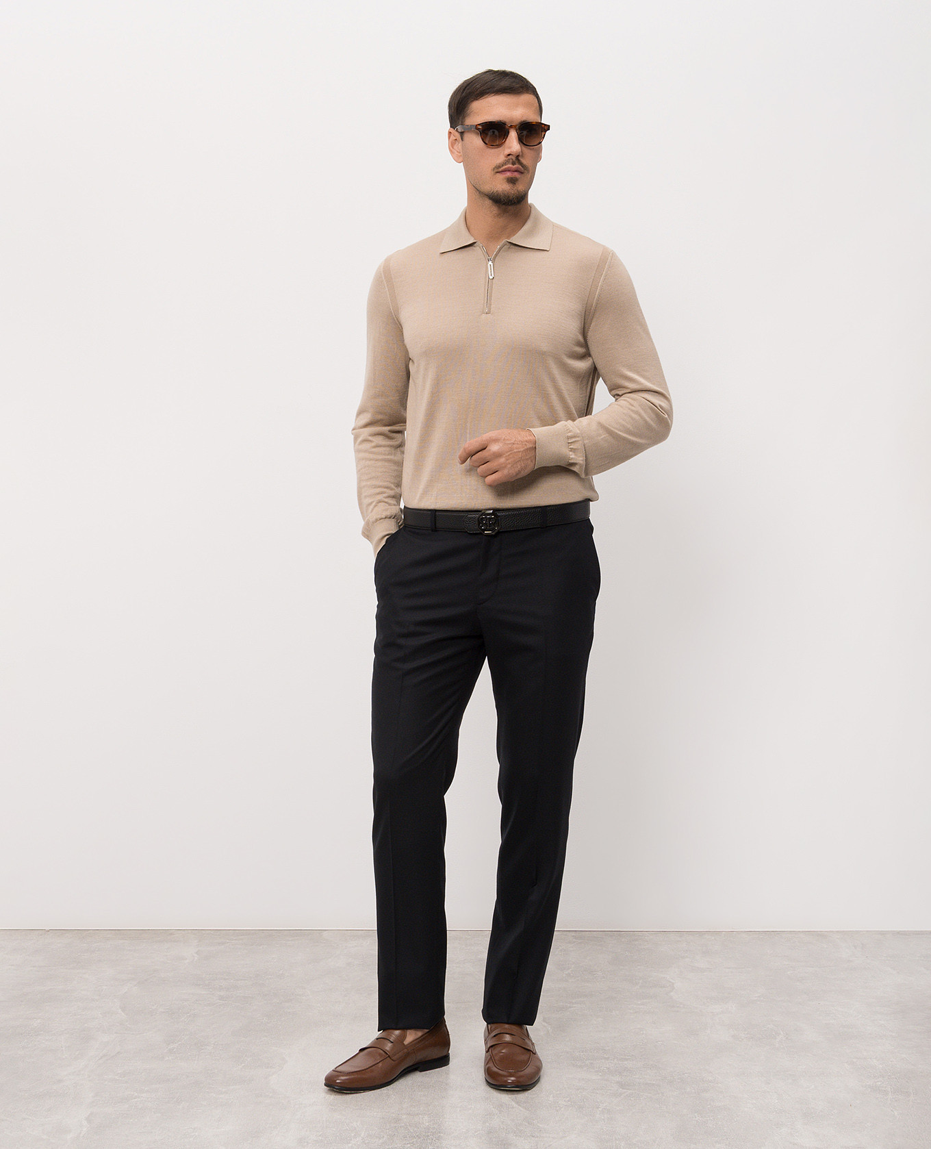 Navy blue wool pants Stefano Ricci 2