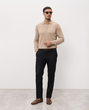 Stefano Ricci Navy blue wool pants M1T80A0000W610
