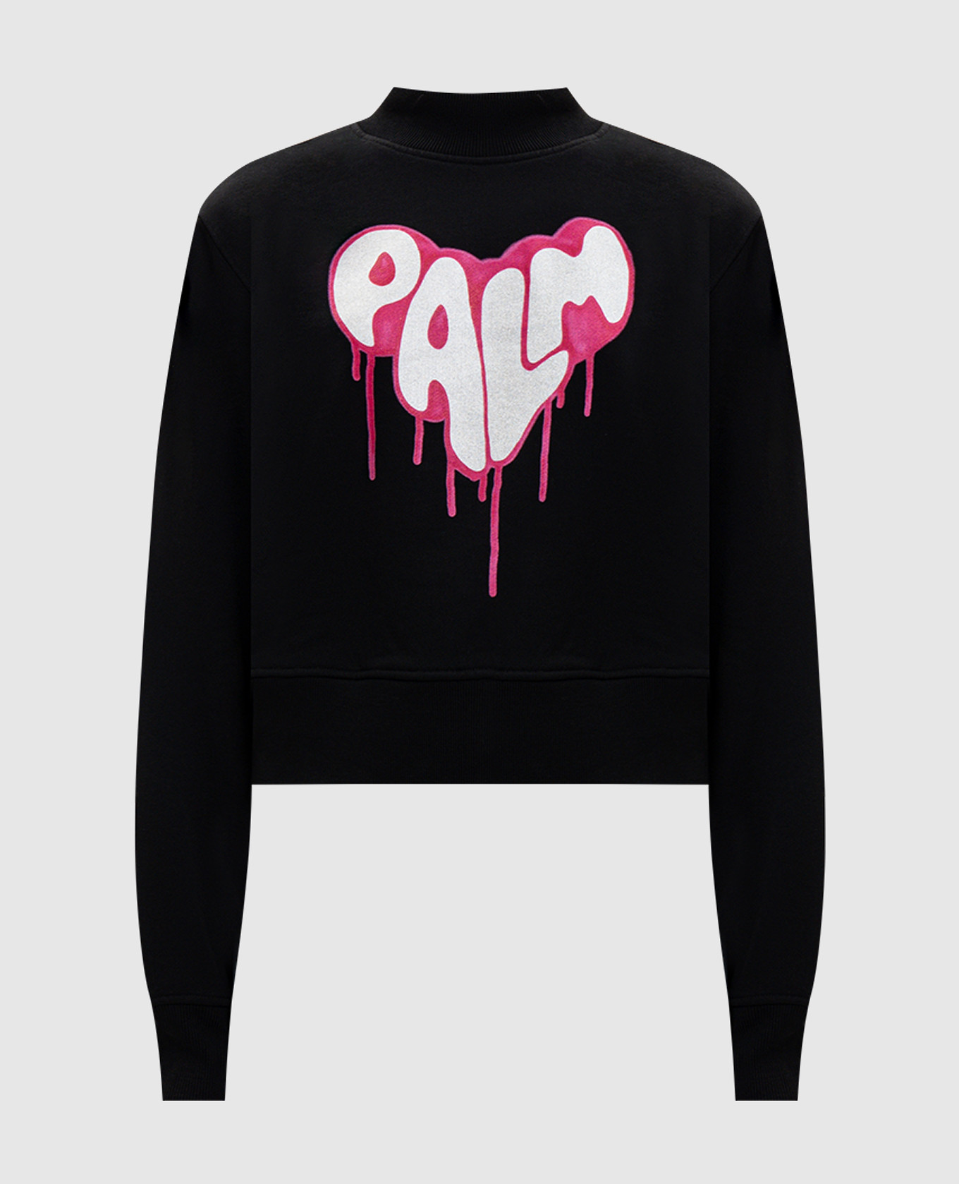 

Black sweatshirt with logo print Palm Angels