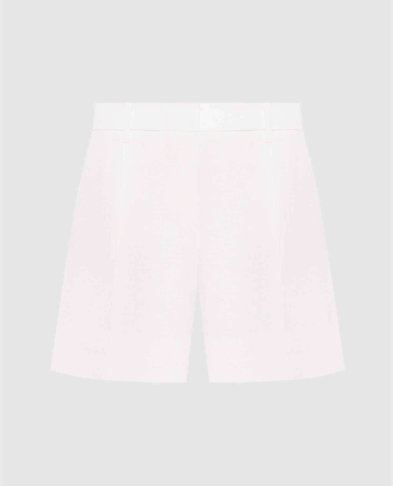 

White linen shorts with chain Brunello Cucinelli