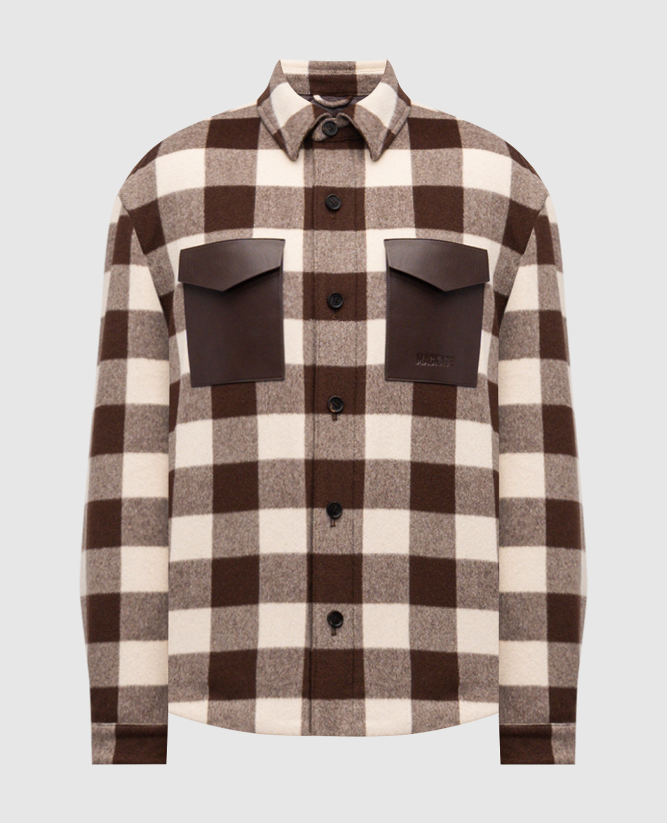 

Brown Ryker checkered jacket Mackage