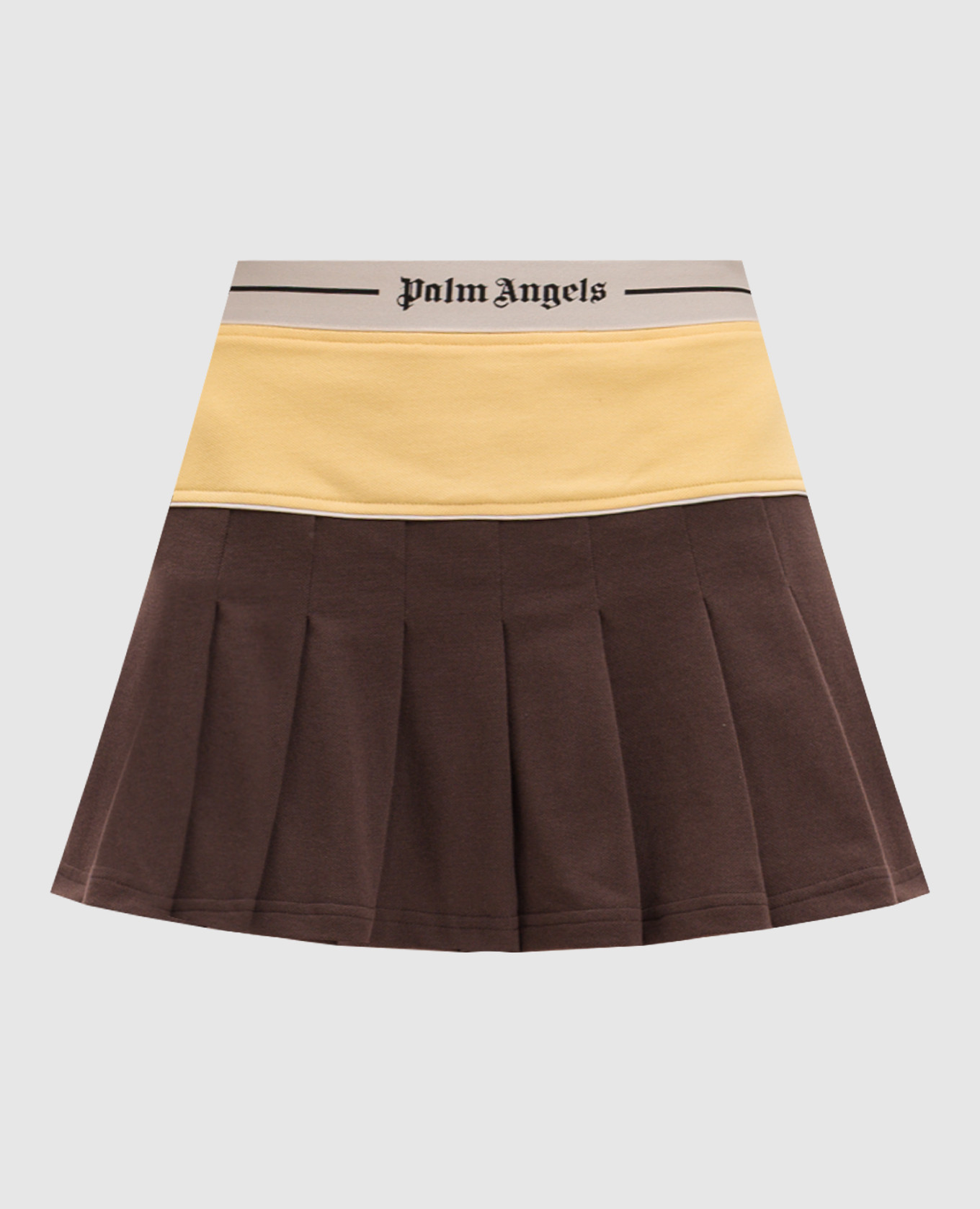 

Brown pleated skirt Palm Angels