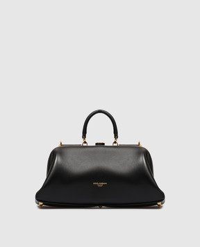 Dolce&Gabbana Grandma black leather bag with logo print BB7986BF984
