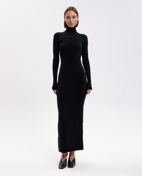 Jacob Lee Black cashmere dress WCD0018AW26SLIT