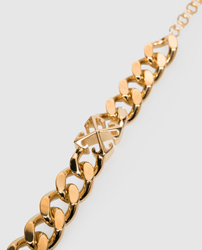 Off-White Gold chain bracelet with textured emblem OWOA12FC99MET001