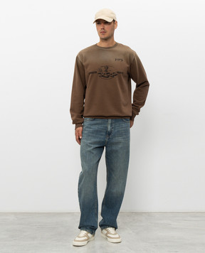 Iceberg Brown sweatshirt with print E0336334