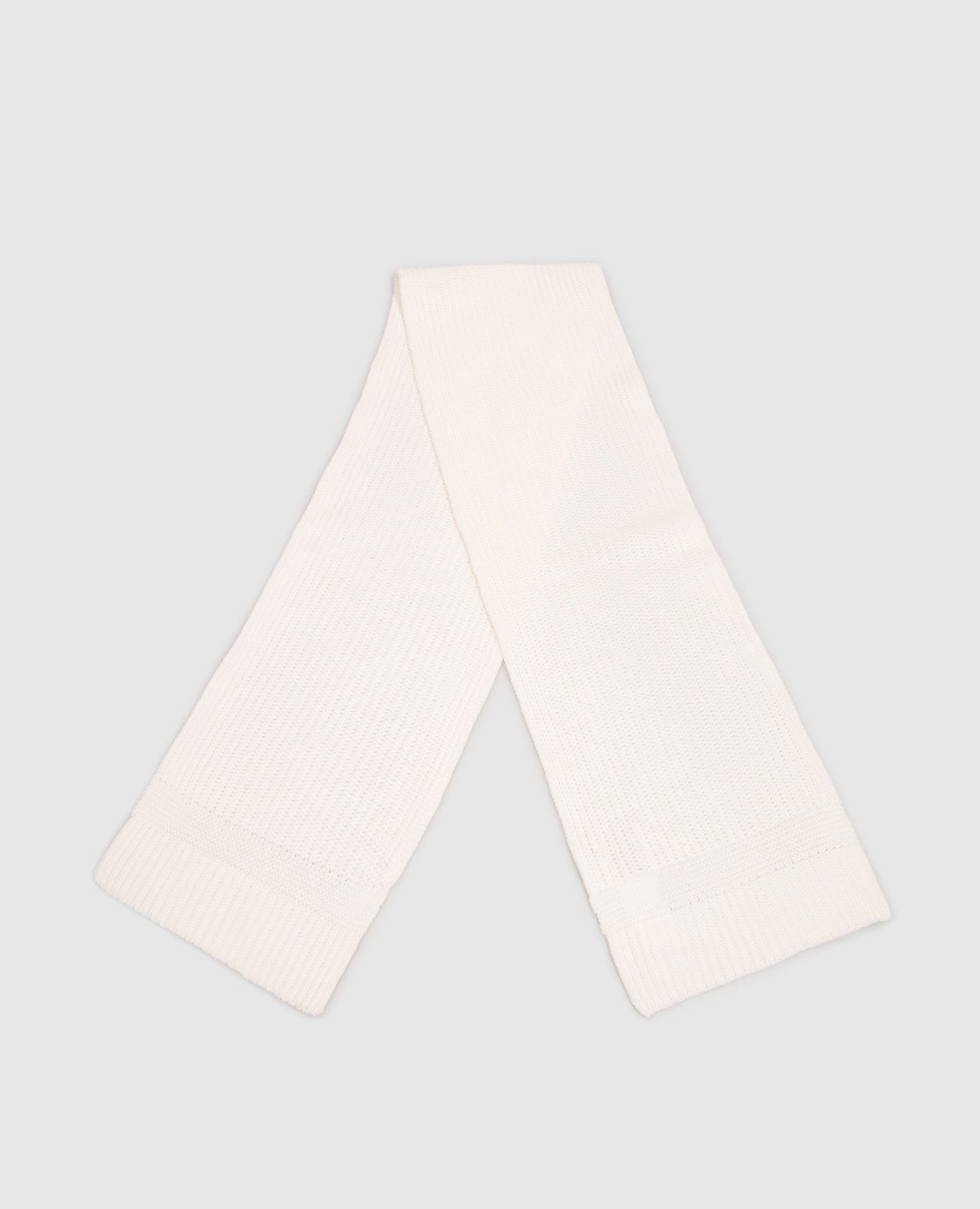 Ivory cashmere scarf