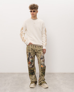 Off-White Ivory wool sweater 44MHE087F26K002