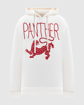 Valentino White Panther hoodie 8B3MF25HA53