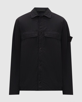 Stone Island Black shirt with logo patch L2S151200044S00F6
