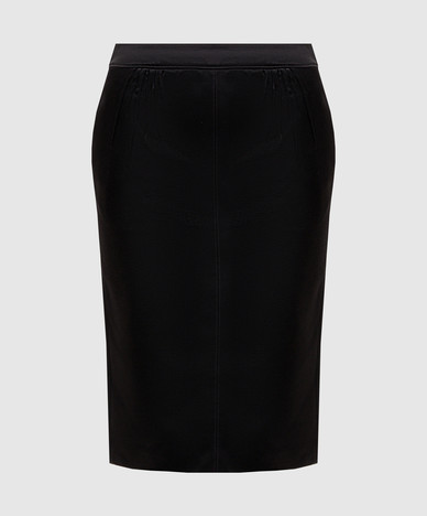 Cassandre black pencil skirt