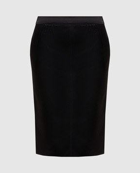 Saint Laurent Cassandre black pencil skirt 863981Y1K44