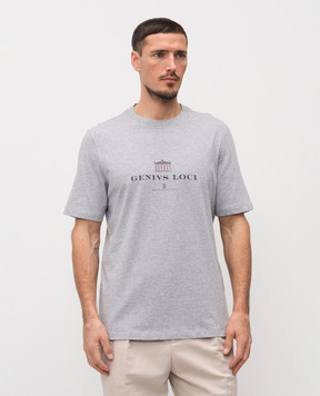 Brunello Cucinelli Gray T-shirt with print M0B138520