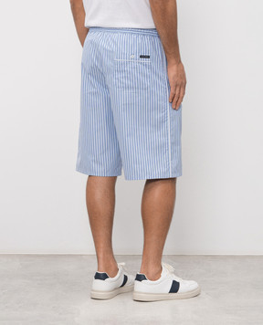 Dolce&Gabbana Blue striped shorts GV5MATFR513