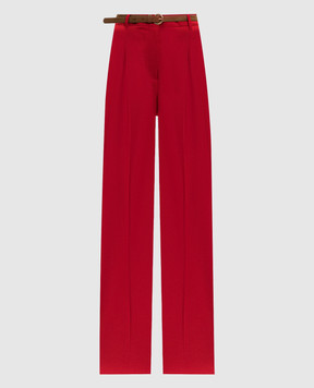 Max Mara Red MSTBACIO wool pants MSTBACIO