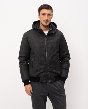 MooRER ONIRO gray wool down jacket ONIROFFL
