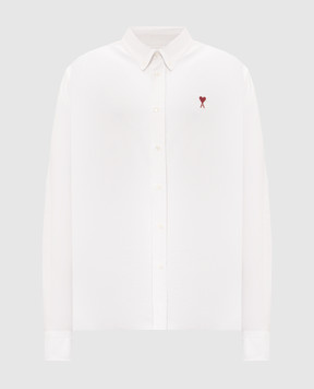 Ami Paris White shirt with embroidery BFUSH063CO0031m