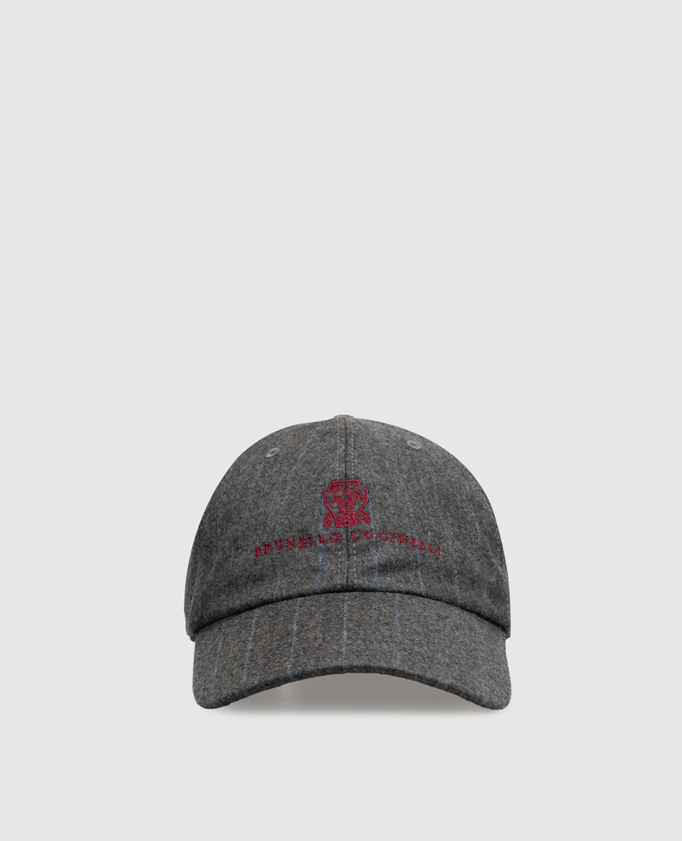 Gray striped wool cap