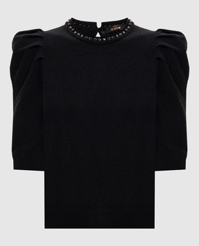 Twinset Black top with crystals 262AP3171