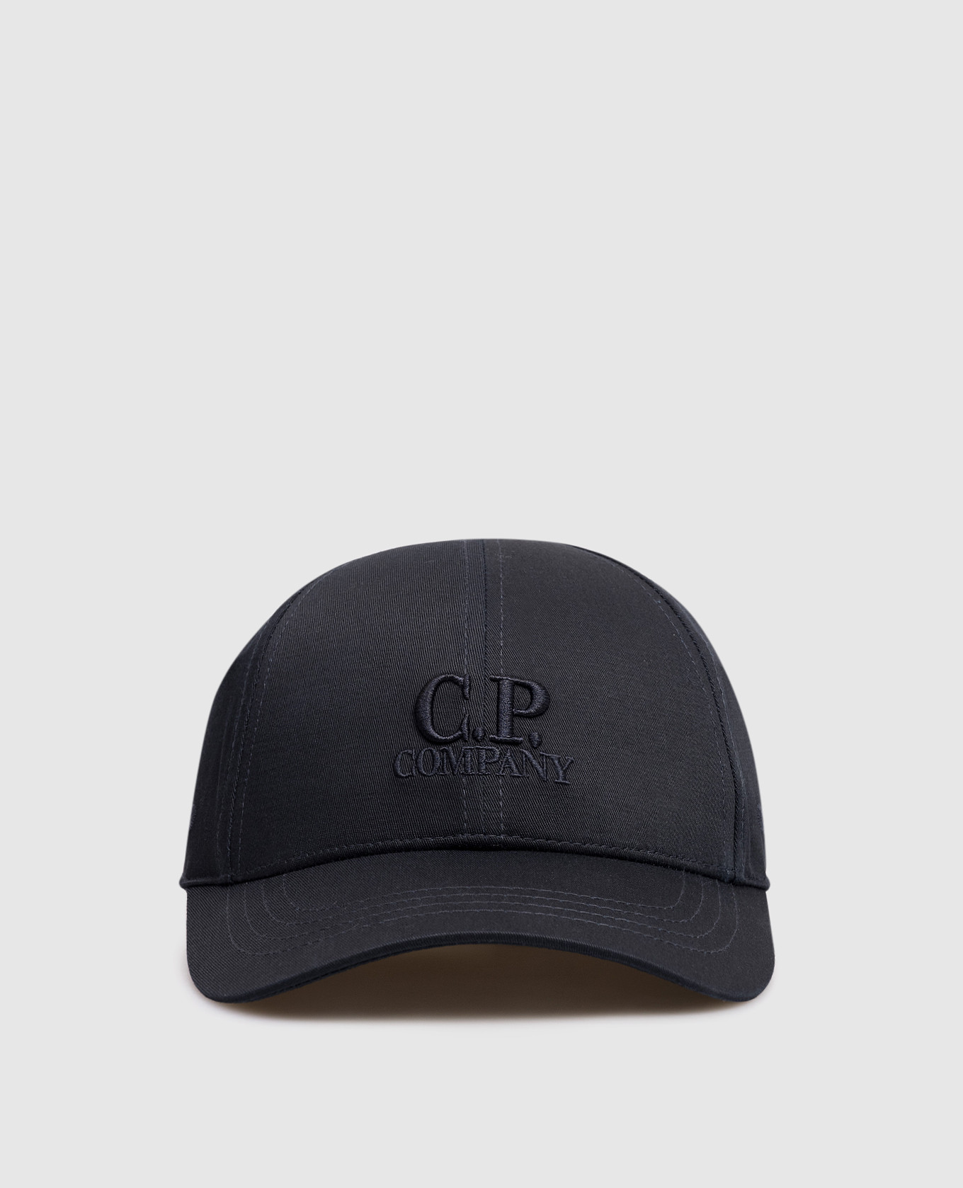 Children's blue cap with logo embroidery