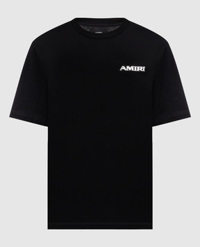 AMIRI Black t-shirt with logo print AMTOJR1041