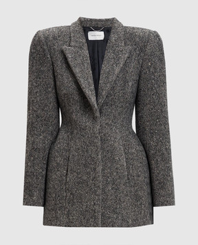Magda Butrym Black jacket with wool and cashmere BLAZER05214925