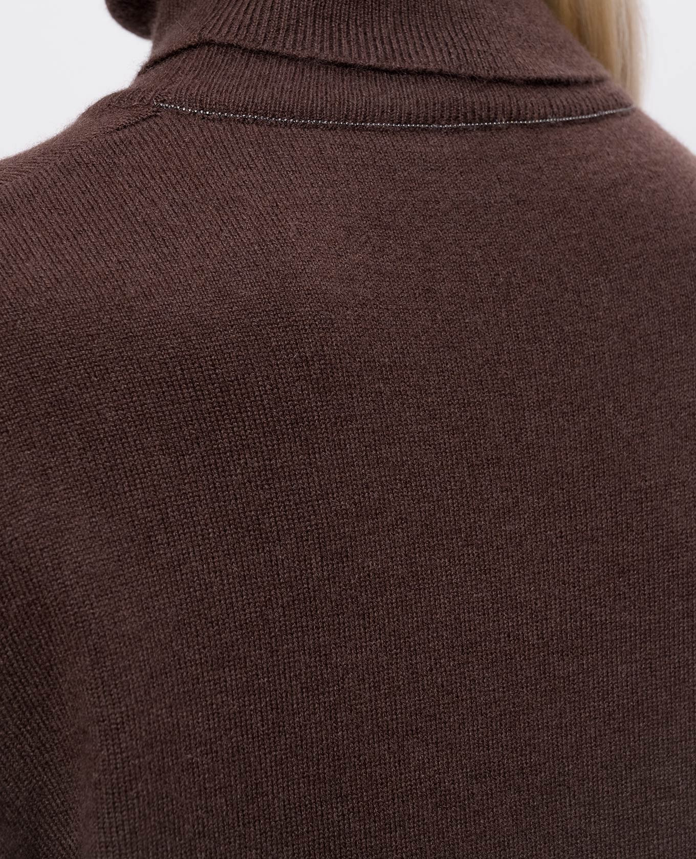 Brown cashmere turtleneck Brunello Cucinelli 5