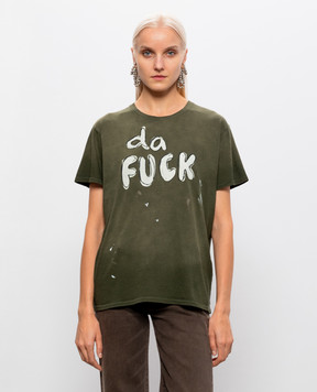 R13 Khaki T-shirt R13WK001158CH