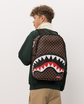 Sprayground Children's brown backpack CROWN JEWEL SHARKS IN PARIS 910B8744NSZ