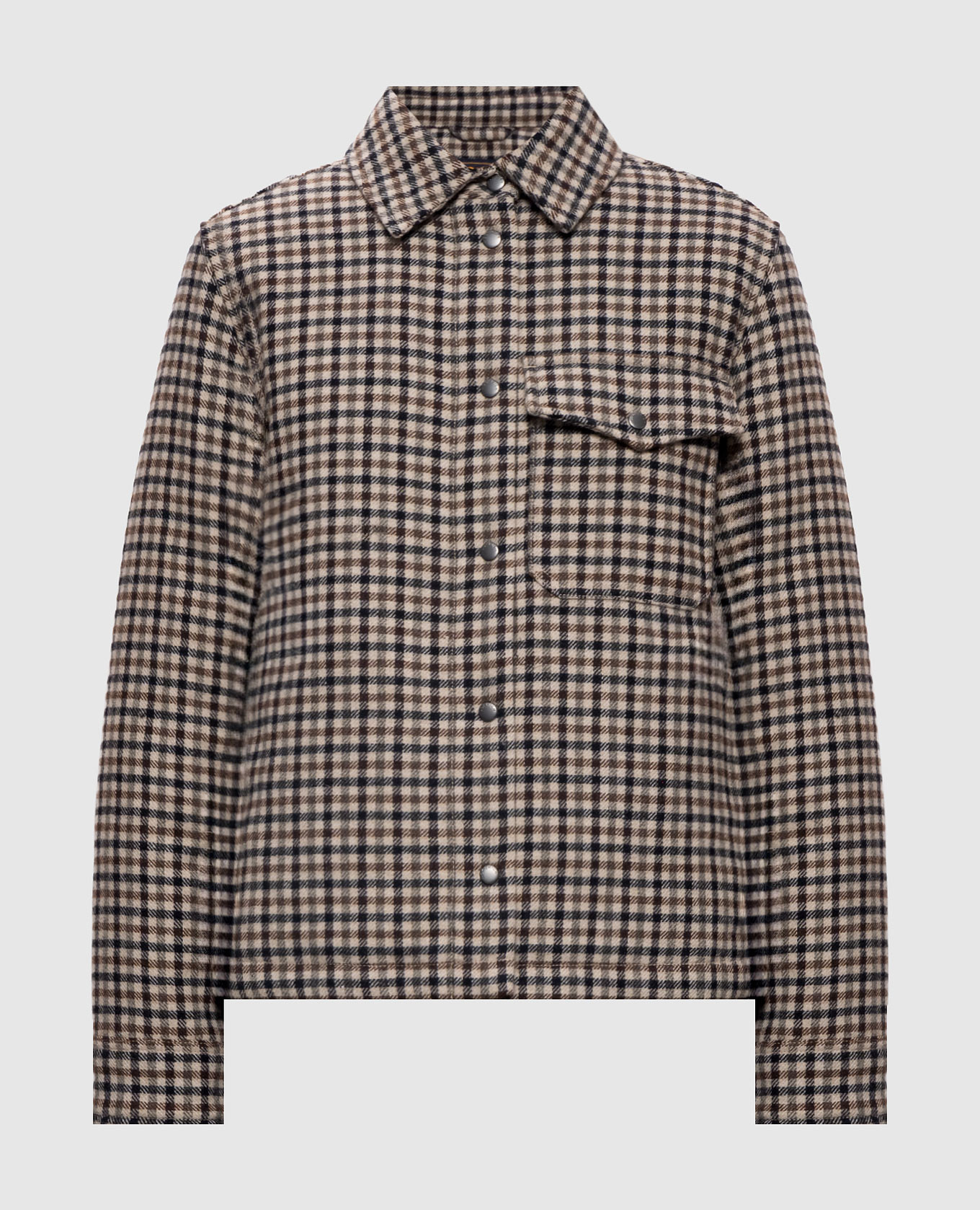 Checked down jacket