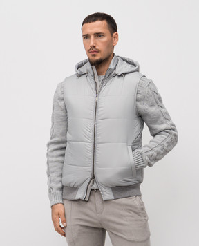 Doriani Cashmere Gray quilted vest A427CAP323462