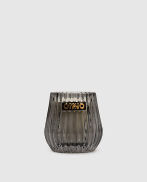 Onno Eclectic candle with Zanzibar scent in a glass candle holder ONECCAZ
