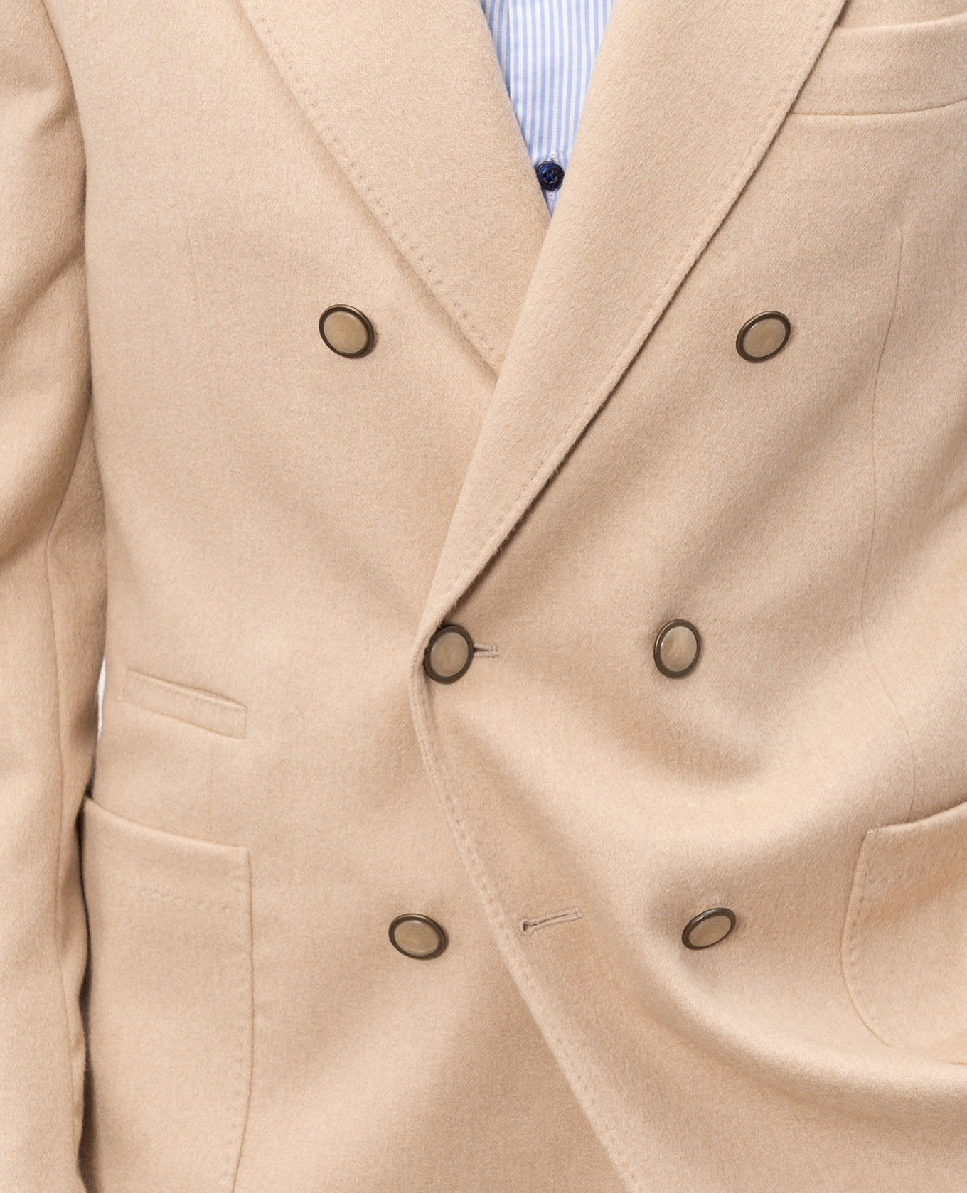 Beige camel wool jacket Brunello Cucinelli 5