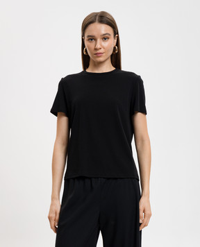 The Row Wesler black straight-cut T-shirt 852F911