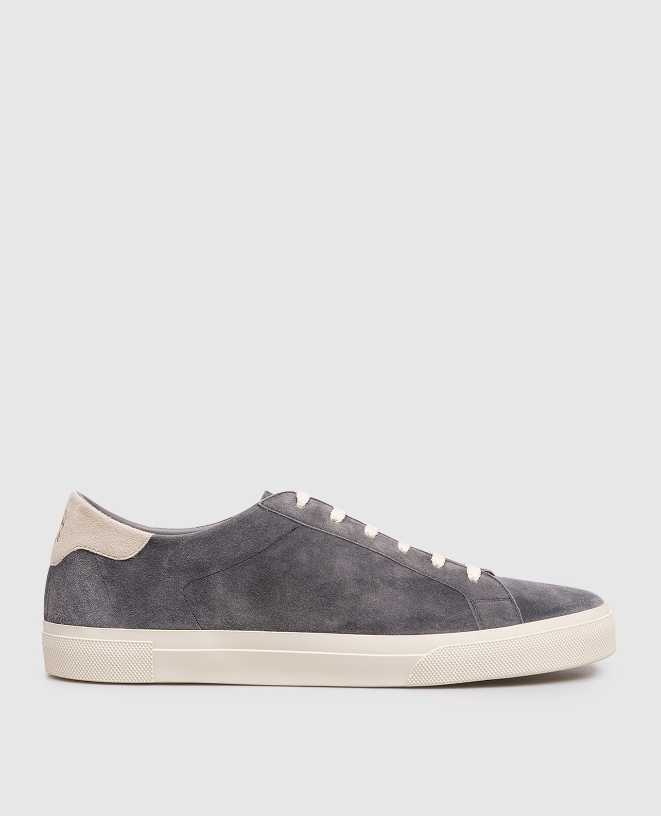 Gray suede sneakers