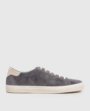 Brunello Cucinelli Gray suede sneakers MZUCHHP330