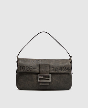 Fendi Vintage-effect Baguette leather bag 8BR850B1FY
