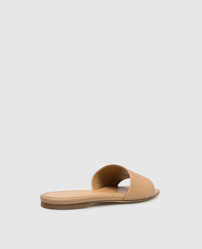 Aeyde Anna brown leather flip-flops FSFLOS8MFL012171700