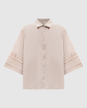 Max Mara Weekend Beige WKIPALA linen shirt WKIPALA