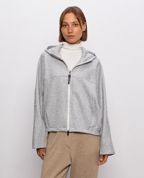 Brunello Cucinelli Grey melange sports jacket MP991B2O06