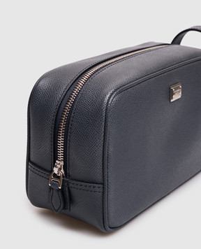 Dolce&Gabbana Blue leather vanity case BT3310A0701
