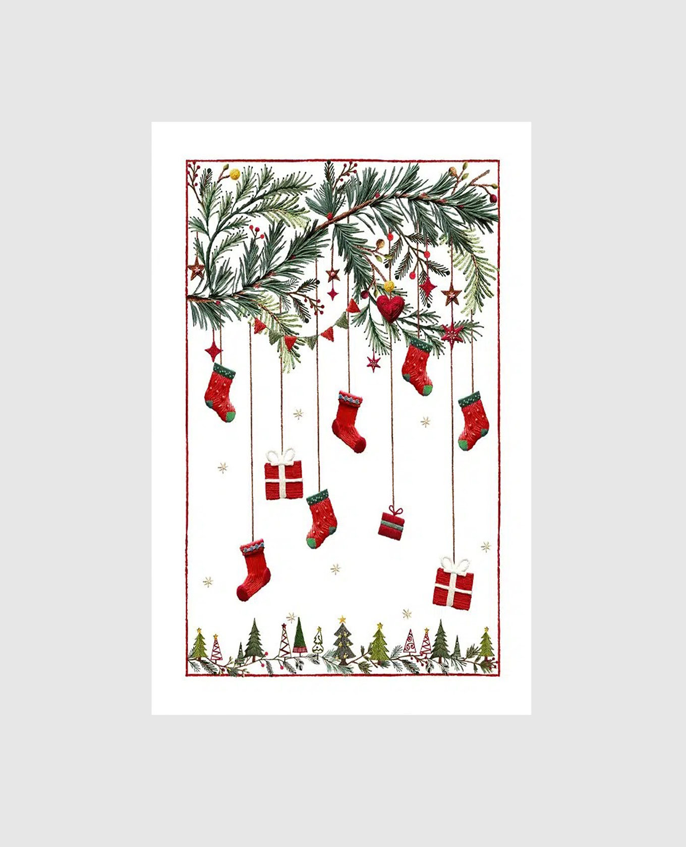 

White linen tea towel RUDY TESSITURA TOSCANA TELERIE